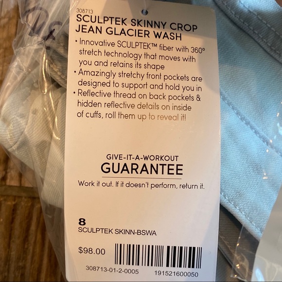Athleta Light Glacier Wash Sculptek Skinny Jeans - Picture 11 of 11